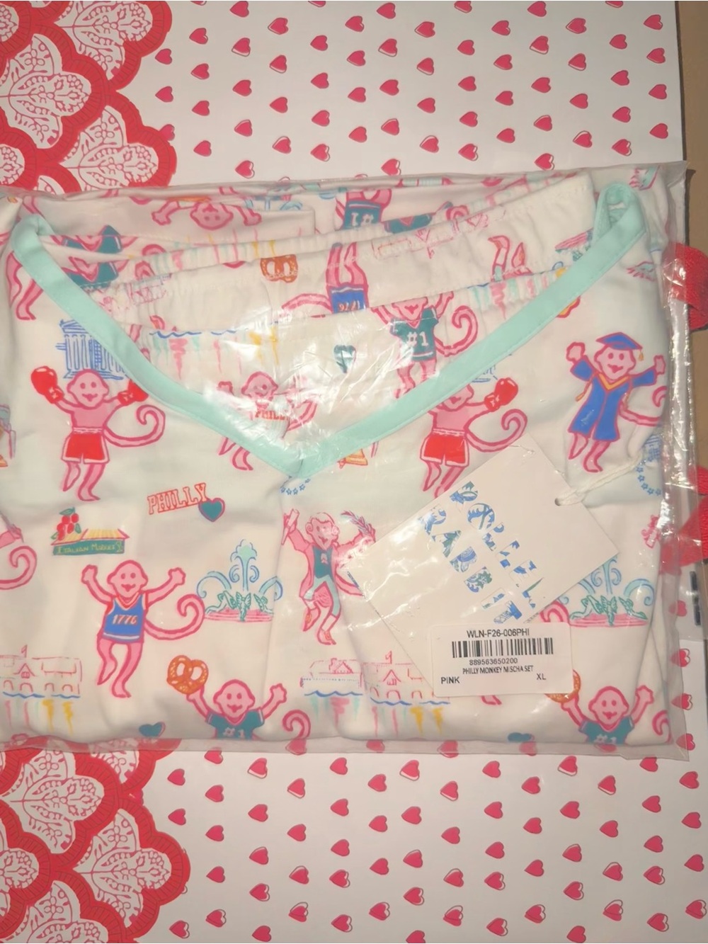 Roller Rabbit Philly Pop-up Pajama Set Size XL
